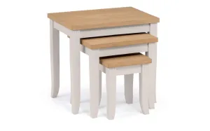 Davenport Oak/Elephant Grey Nest Of Tables