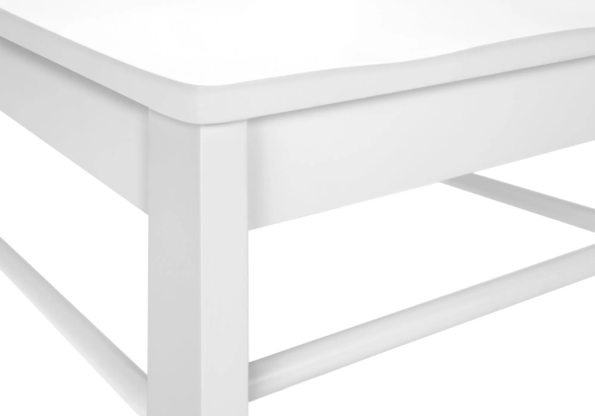 Dining Chair, Set Of 2, Side, Kitchen, Dining Room, White, Wood Legs, Transitional