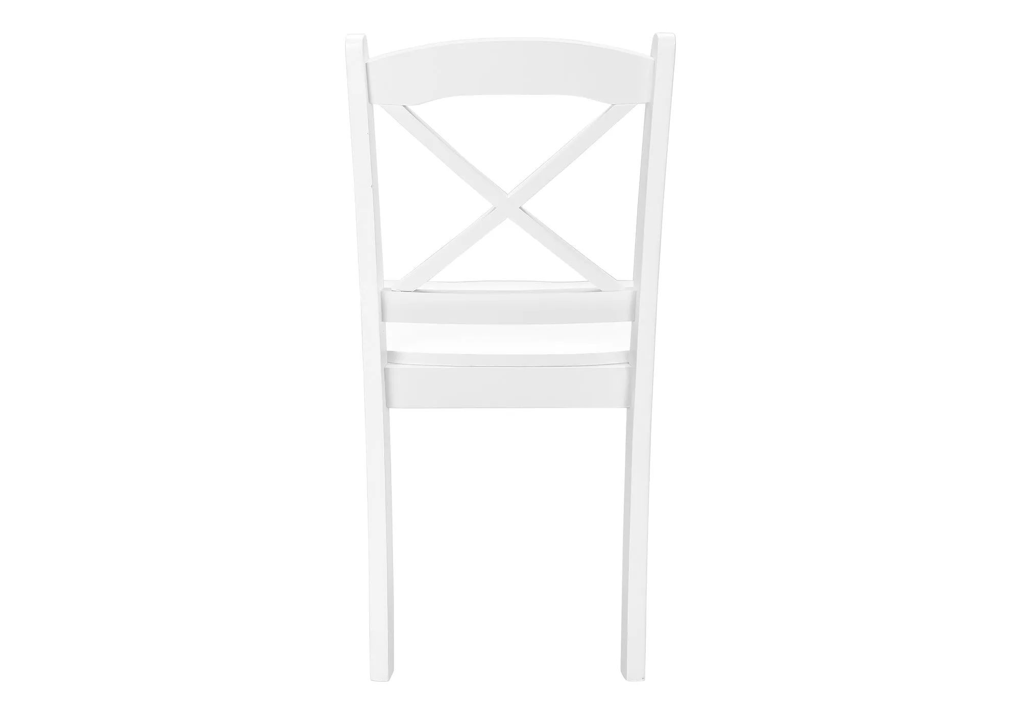 Dining Chair, Set Of 2, Side, Kitchen, Dining Room, White, Wood Legs, Transitional
