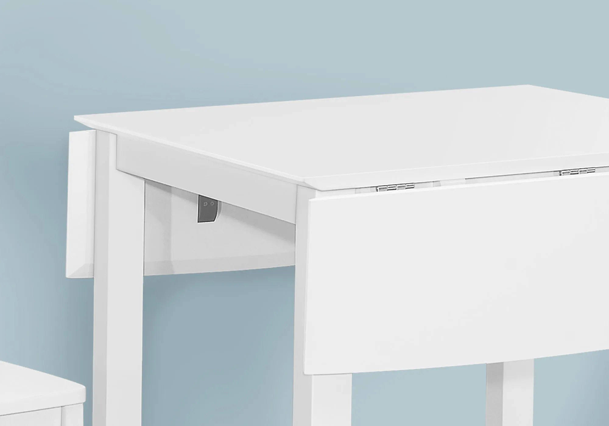 Dining Chair, Set Of 2, Side, Kitchen, Dining Room, White, Wood Legs, Transitional
