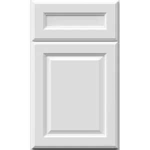 Fabuwood Value Premium Hallmark Frost Recessed Panel White Door Sample