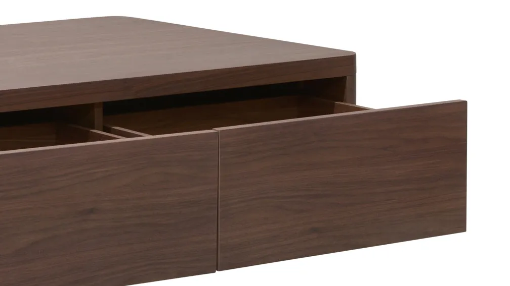 Form Storage Coffee Table, American Walnut