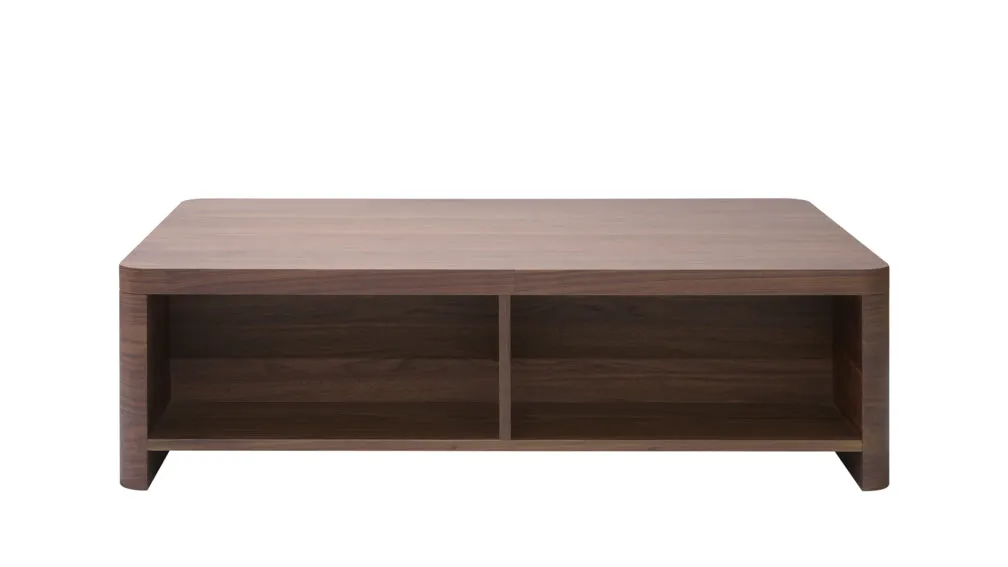 Form Storage Coffee Table, American Walnut