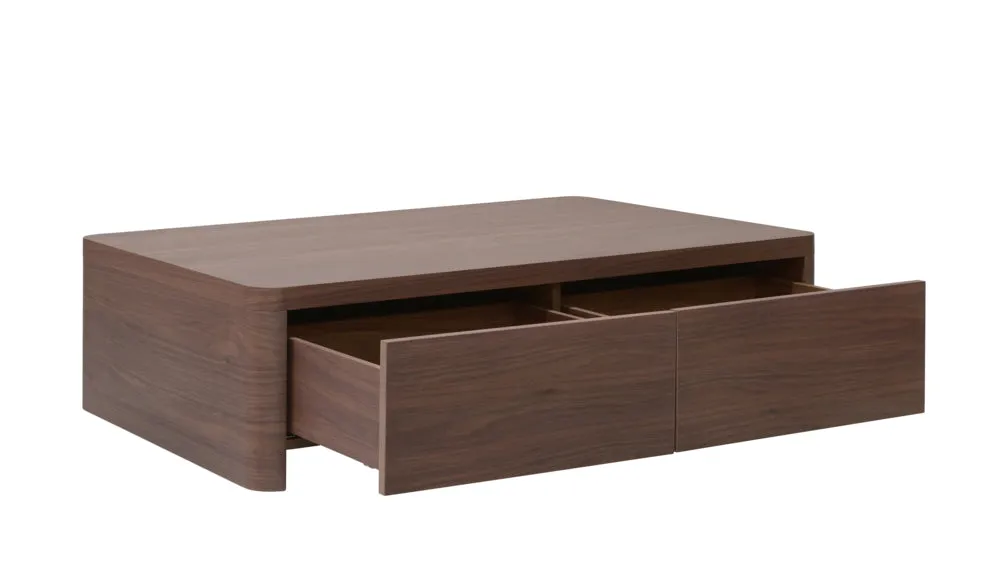 Form Storage Coffee Table, American Walnut