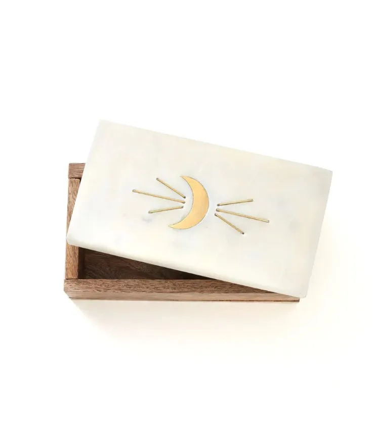 Indukala  Crescent Moon Treasure Box