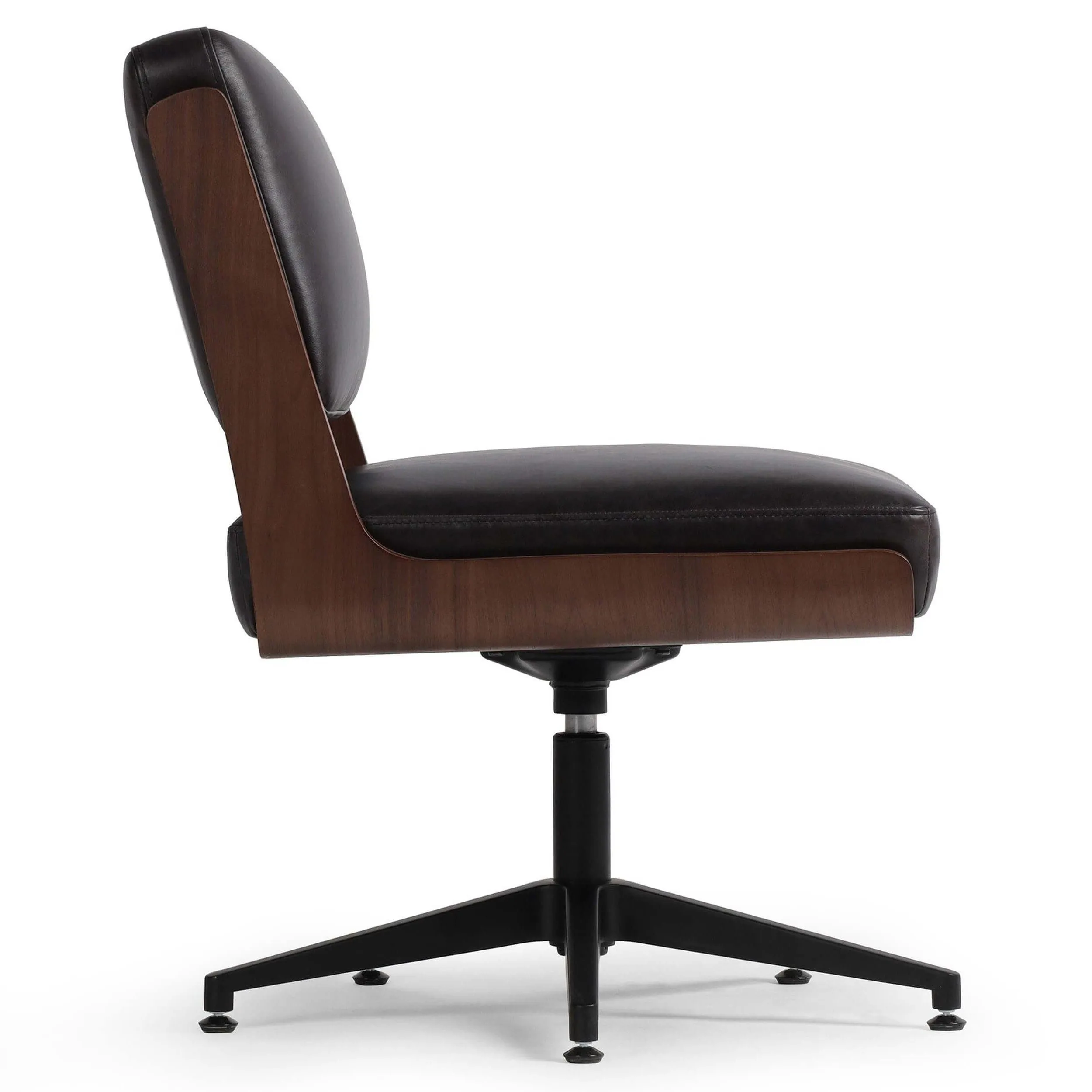 Landon Leather Desk Chair, Sonoma Black
