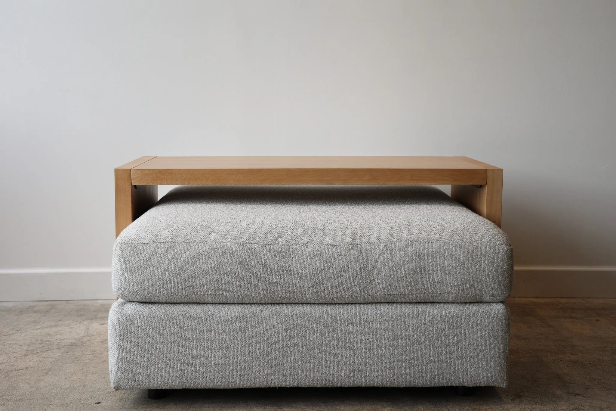 Light Wood Over Ottoman Table