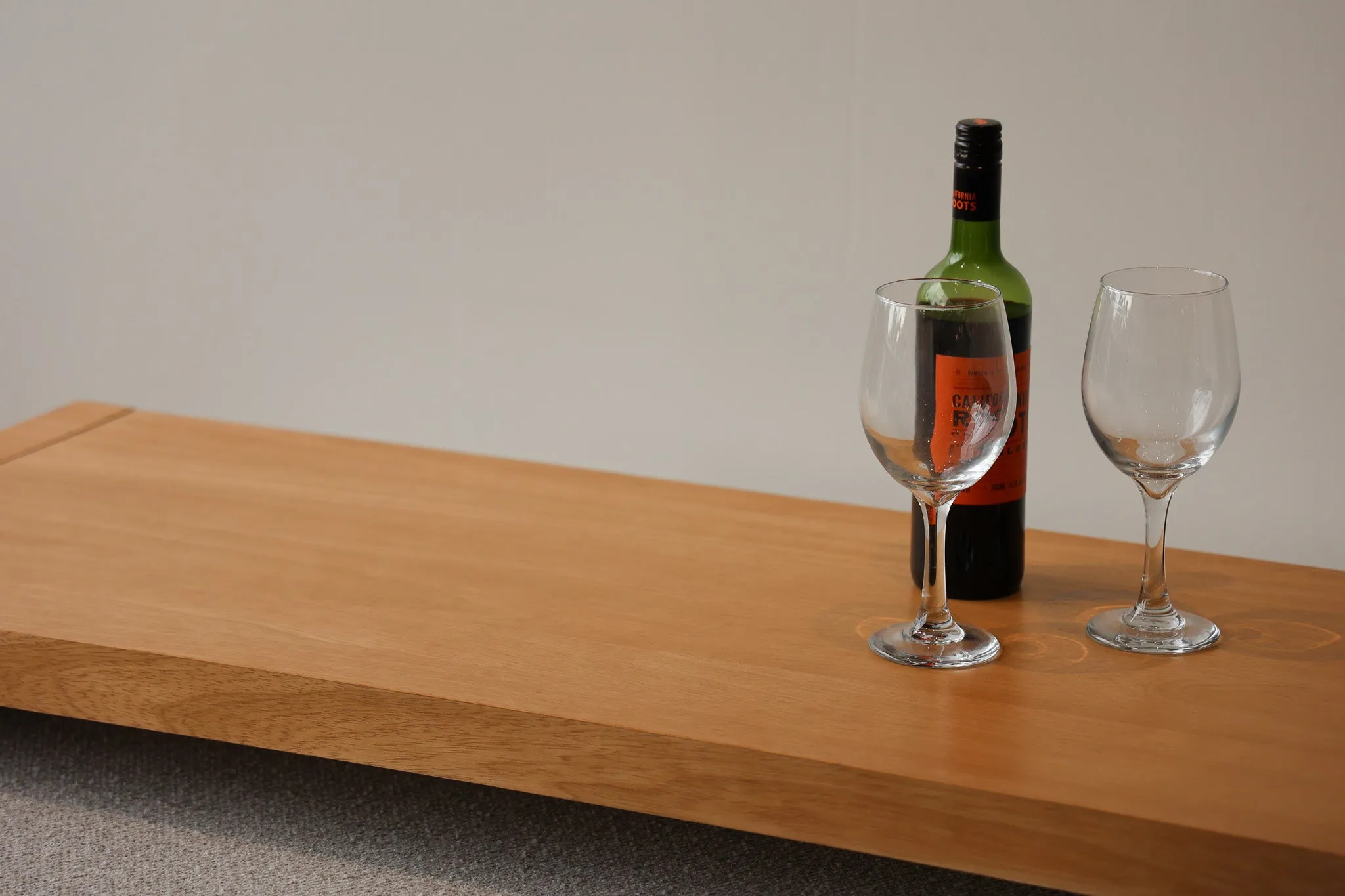 Light Wood Over Ottoman Table