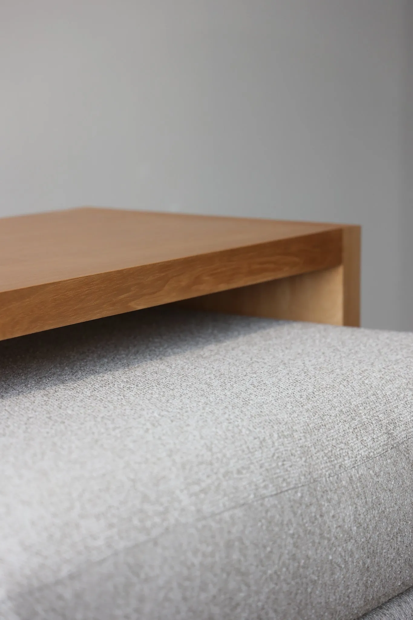 Light Wood Over Ottoman Table