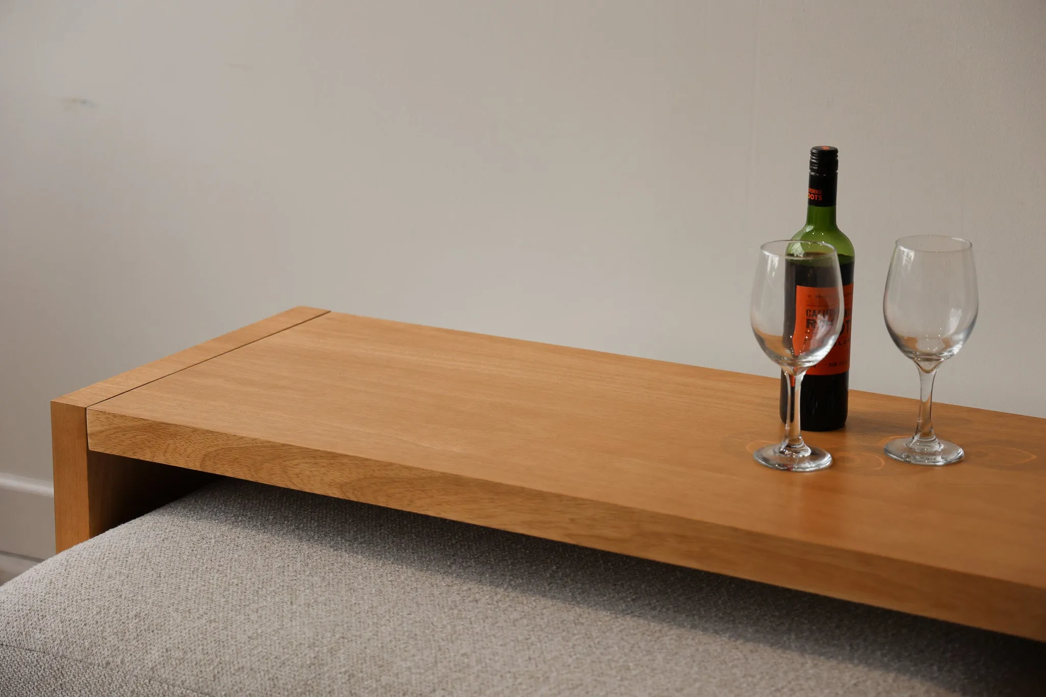 Light Wood Over Ottoman Table