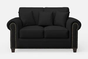 Marano 2 Seater Sofa Black Leather