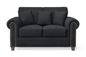 Marano 2 Seater Sofa Dark Grey Velvet