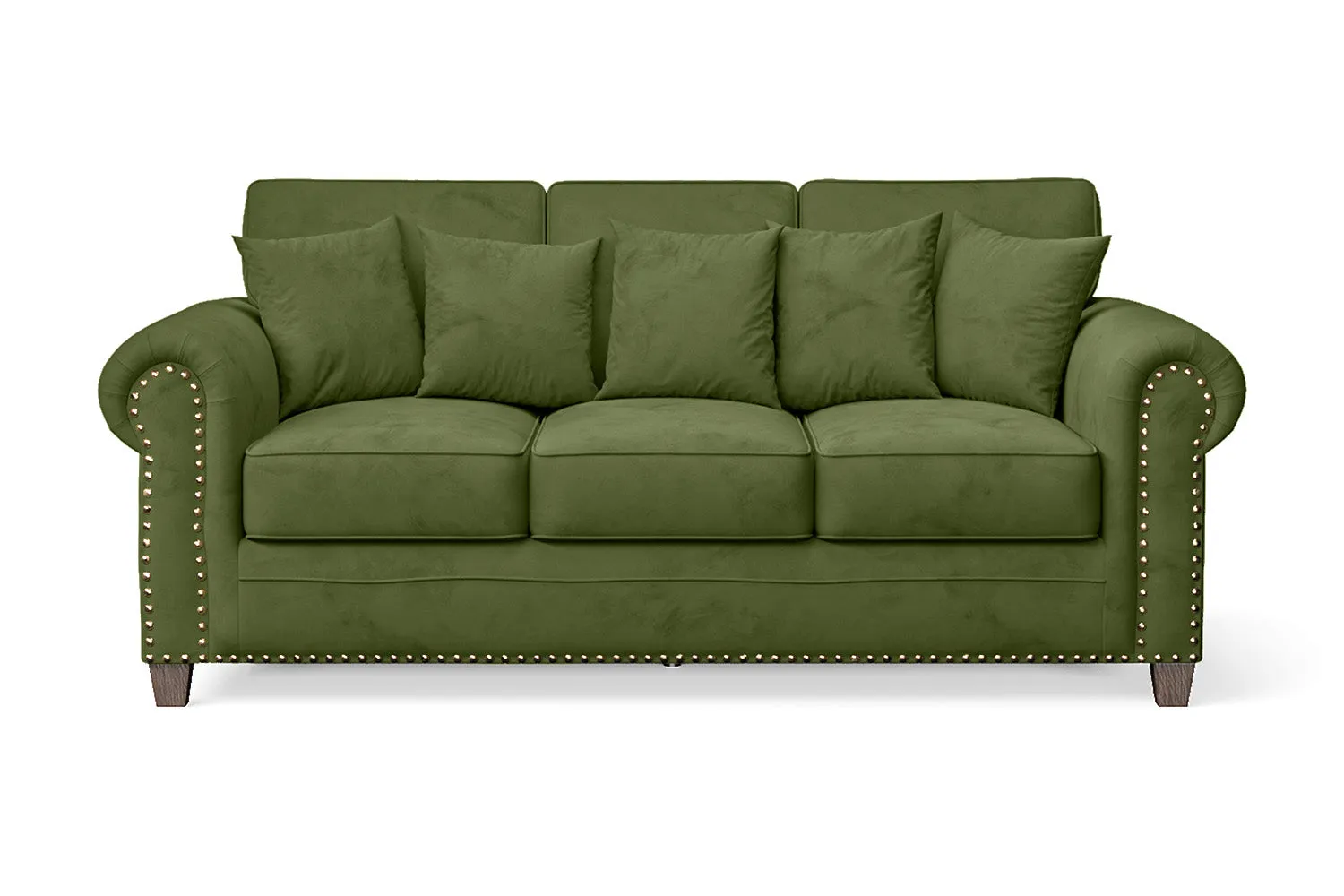 Marano 3 Seater Sofa Lime Velvet
