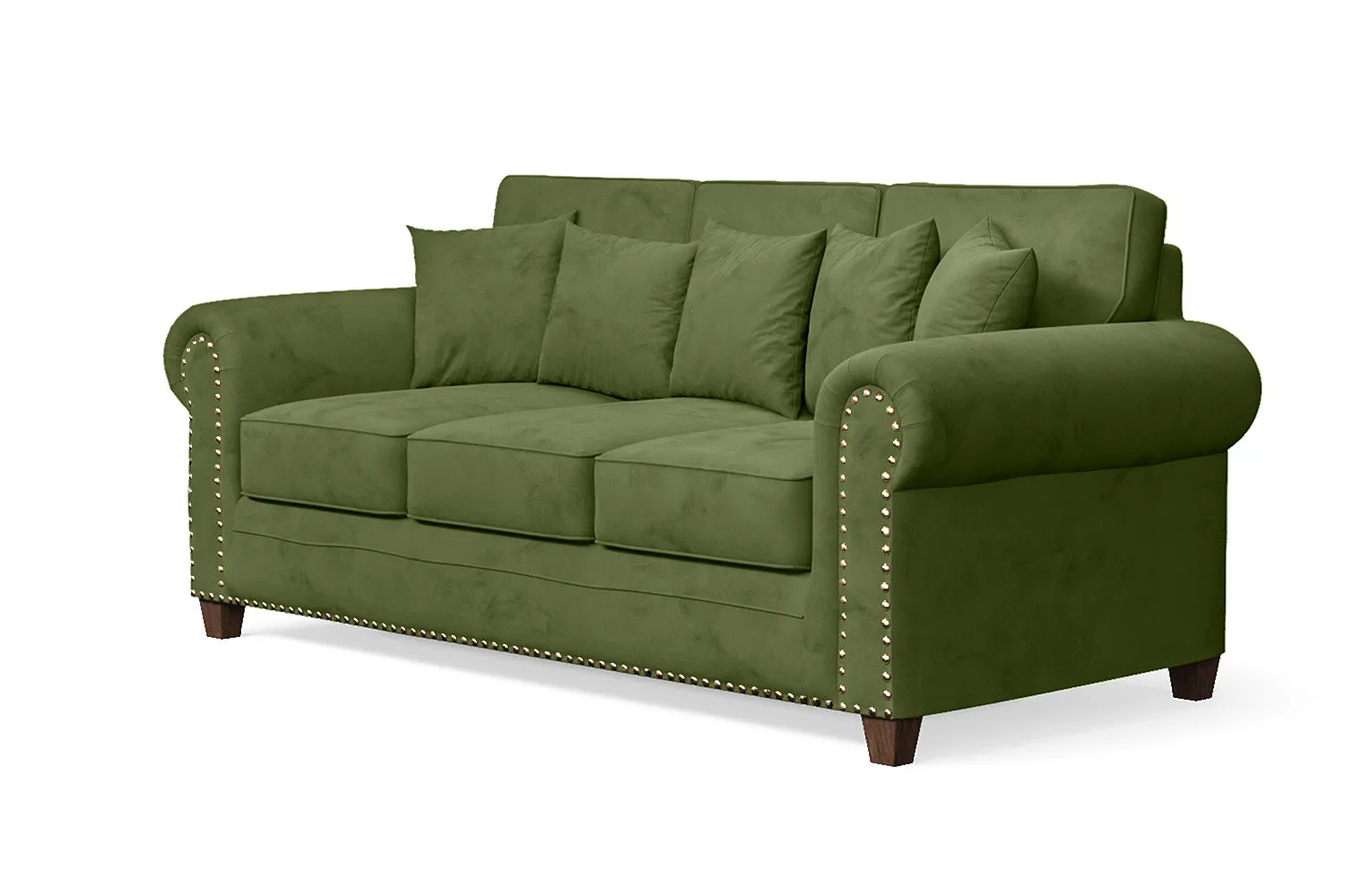 Marano 3 Seater Sofa Lime Velvet