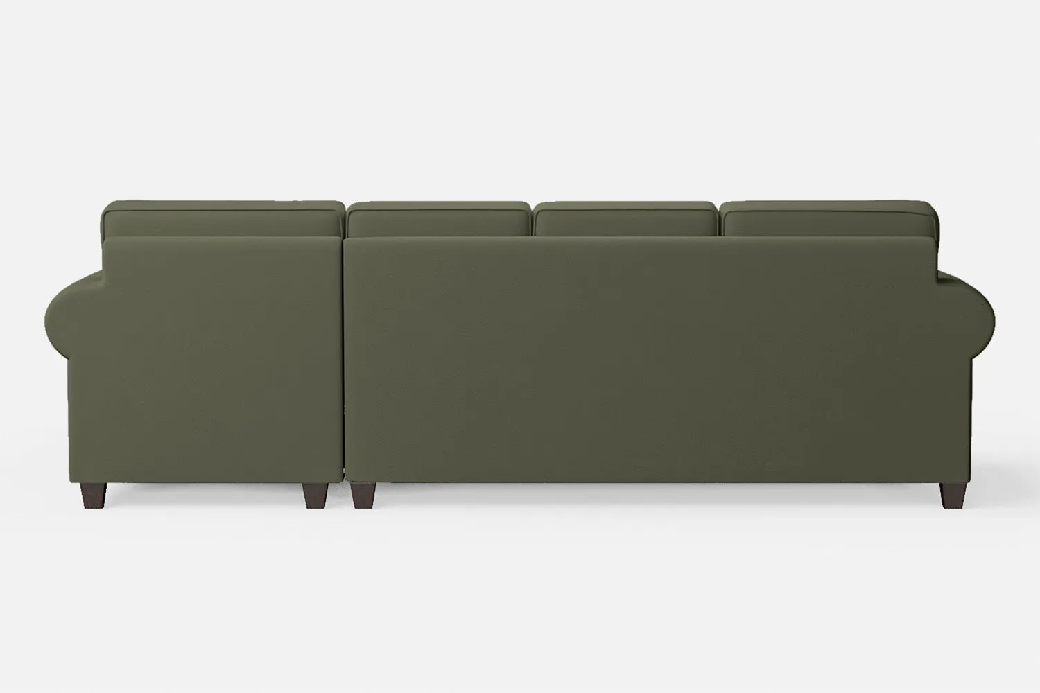 Marano 4 Seater Right Hand Facing Chaise Lounge Corner Sofa Sage Leather