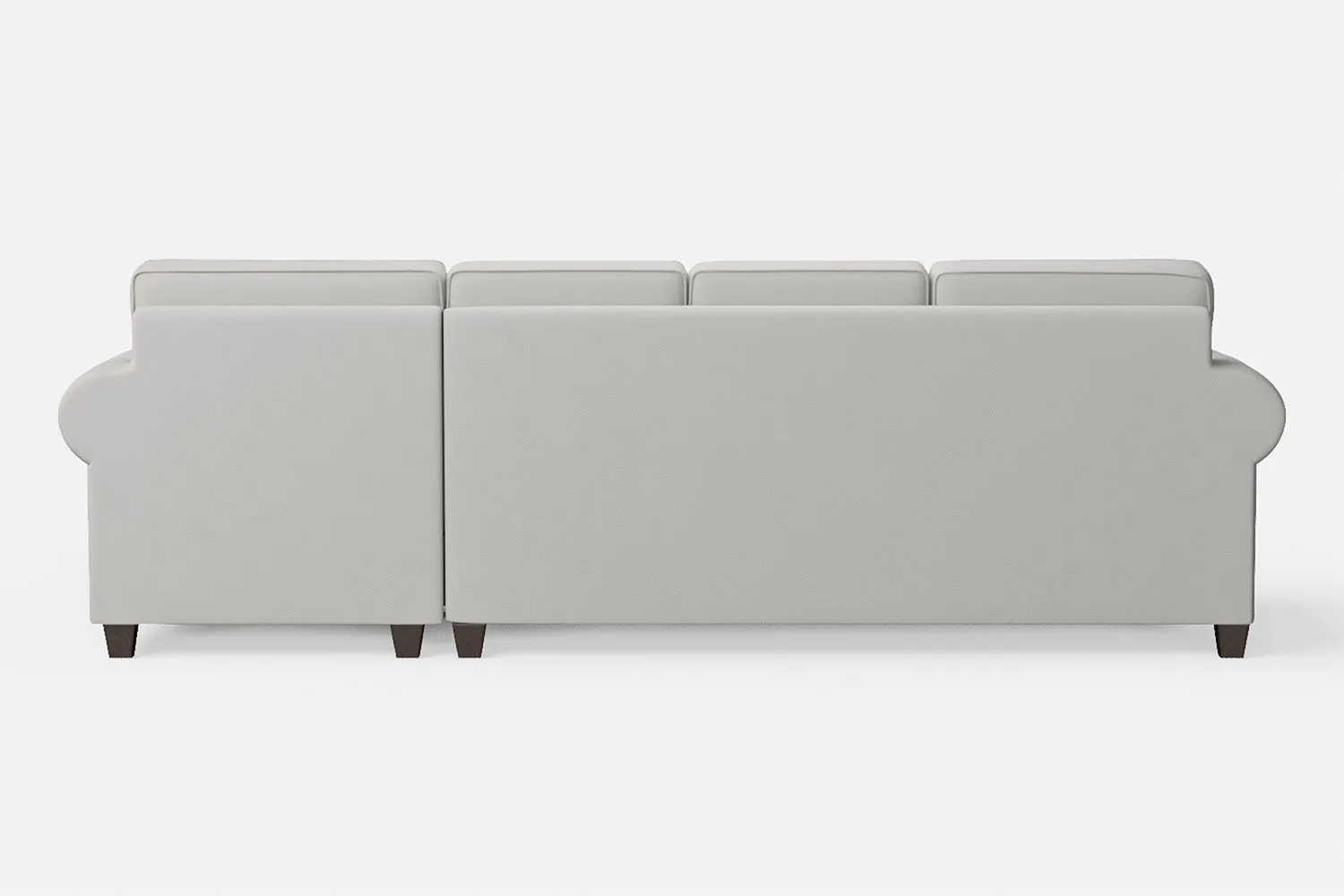Marano 4 Seater Right Hand Facing Chaise Lounge Corner Sofa White Leather