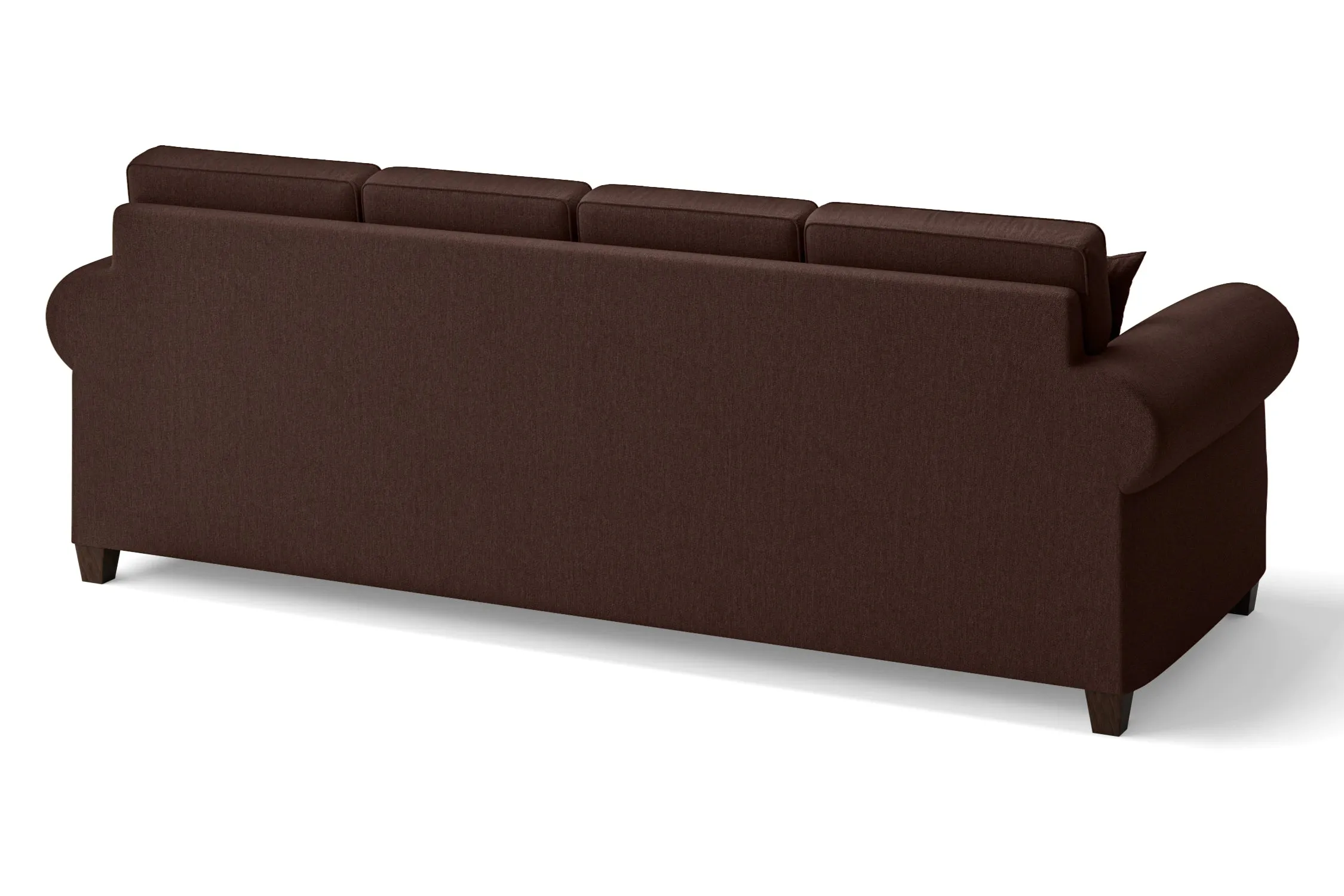 Marano 4 Seater Sofa Coffee Brown Linen Fabric