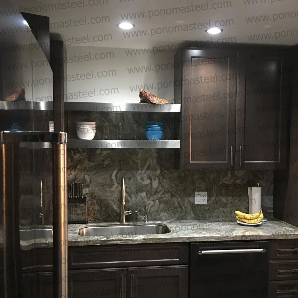 Metal shelves 53"- 57" (cm. 135 - 145) made-to-order floating shelves Ponoma®