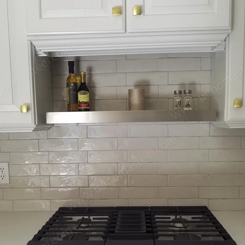 Metal shelves 53"- 57" (cm. 135 - 145) made-to-order floating shelves Ponoma®