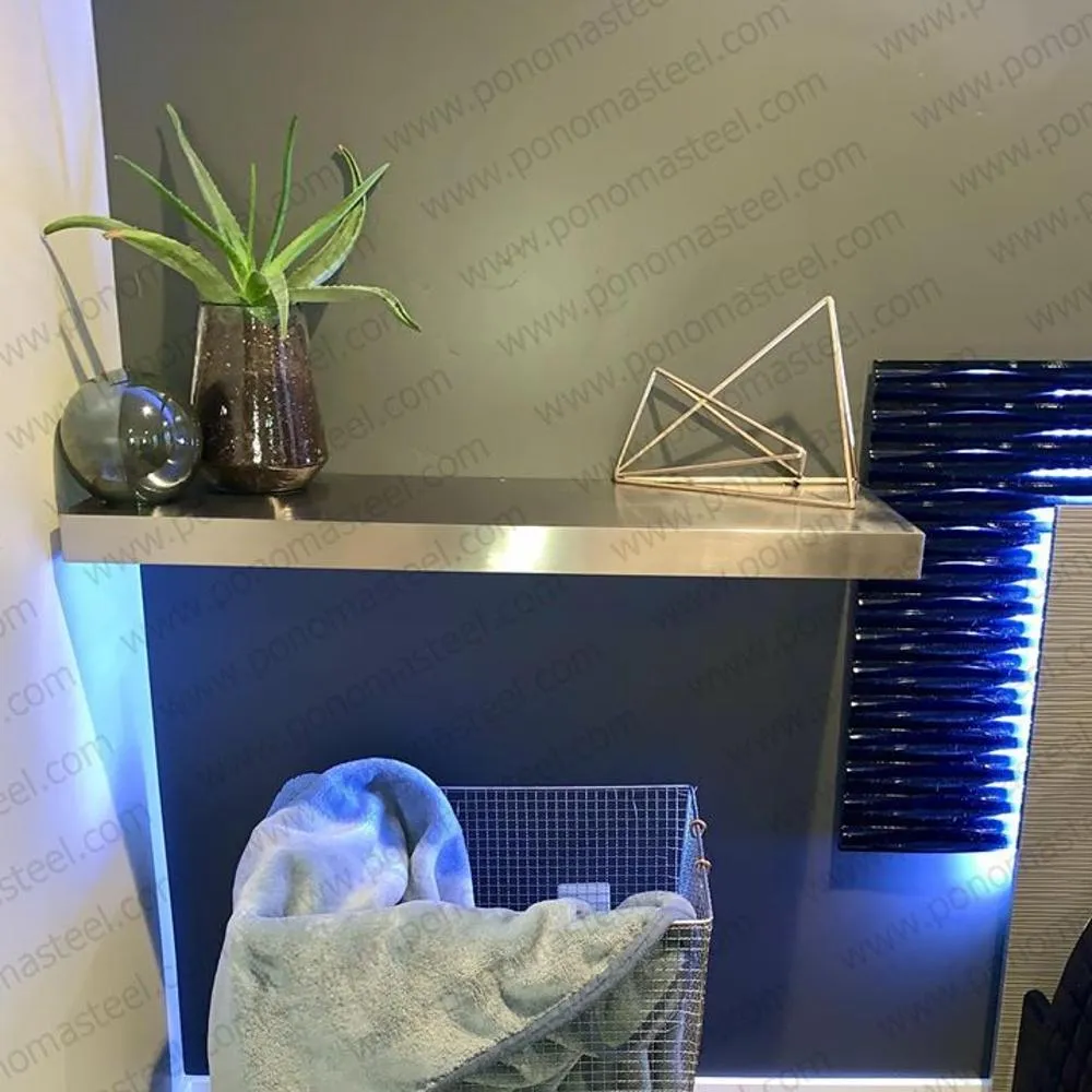 Metal shelves 53"- 57" (cm. 135 - 145) made-to-order floating shelves Ponoma®
