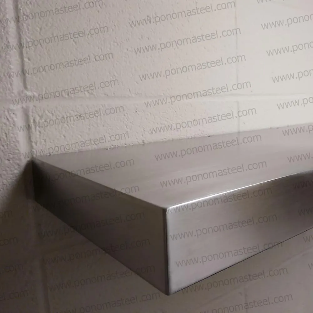 Metal shelves 53"- 57" (cm. 135 - 145) made-to-order floating shelves Ponoma®