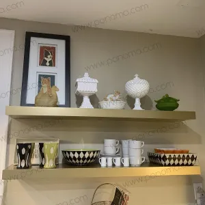 Metal shelves 53"- 57" (cm. 135 - 145) made-to-order floating shelves Ponoma®