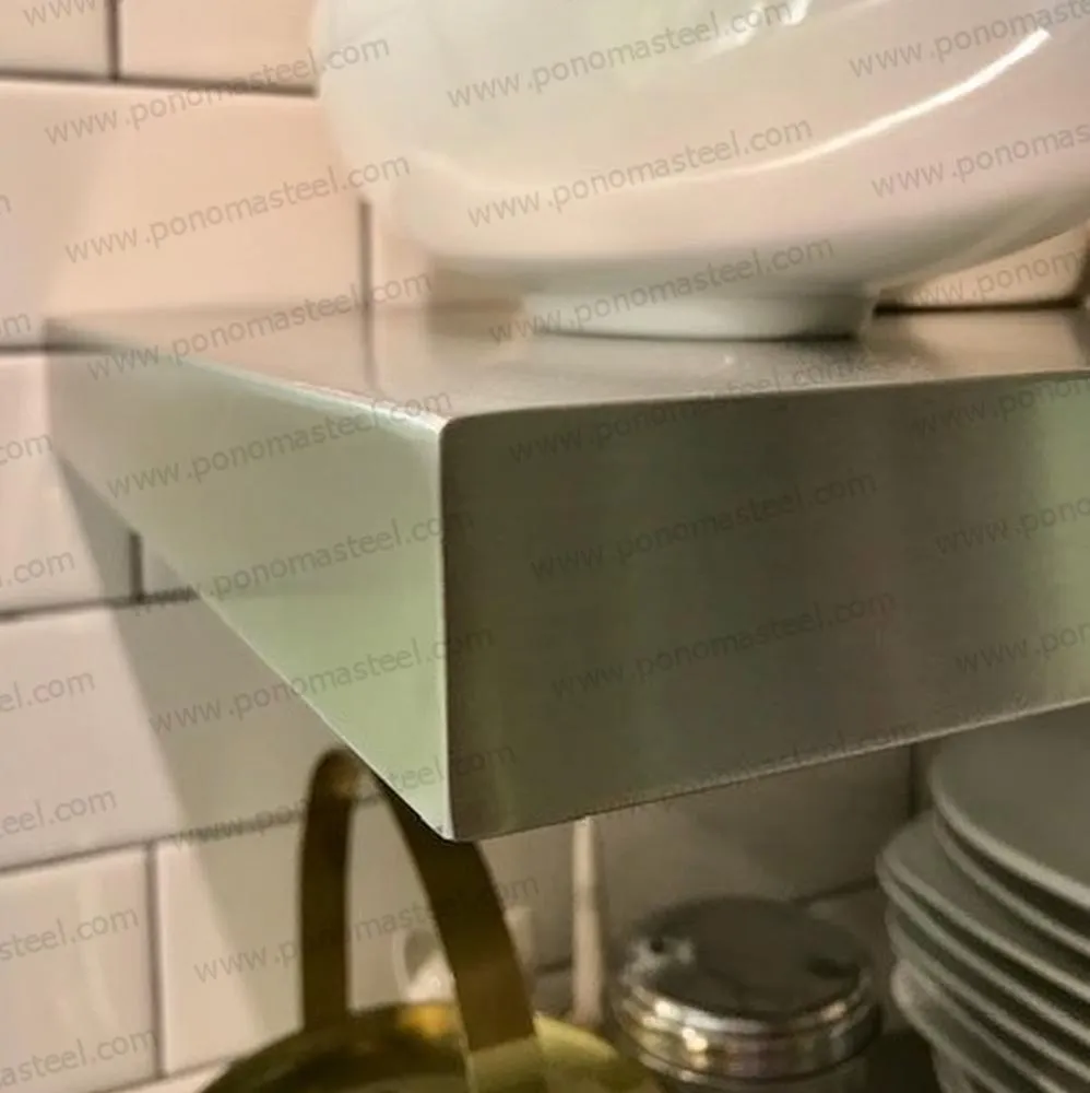 Metal shelves 53"- 57" (cm. 135 - 145) made-to-order floating shelves Ponoma®