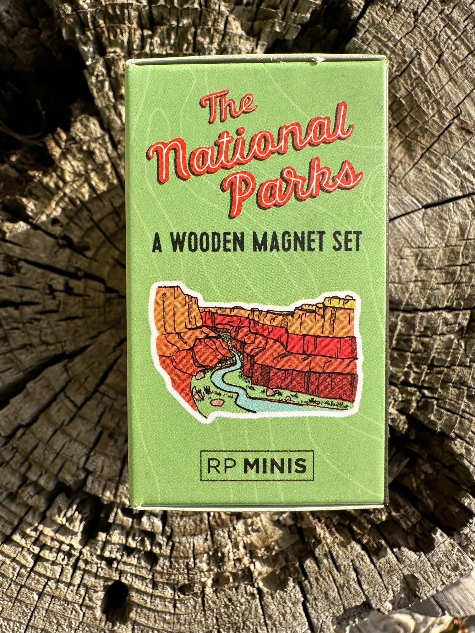 National Parks Wooden Magnet Set