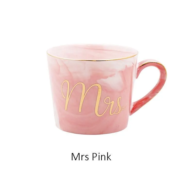 Natural Marble Porcelain Coffee Mug