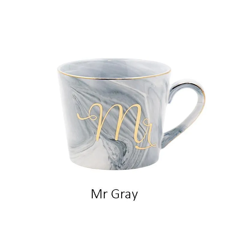 Natural Marble Porcelain Coffee Mug
