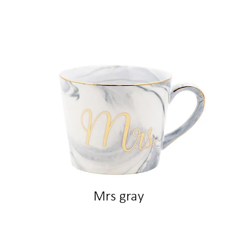 Natural Marble Porcelain Coffee Mug
