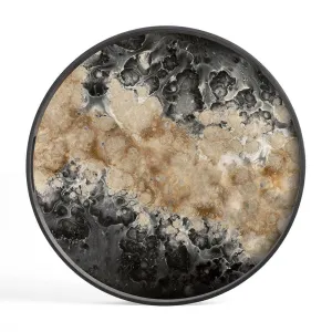 Organic Small Round Glass Tray