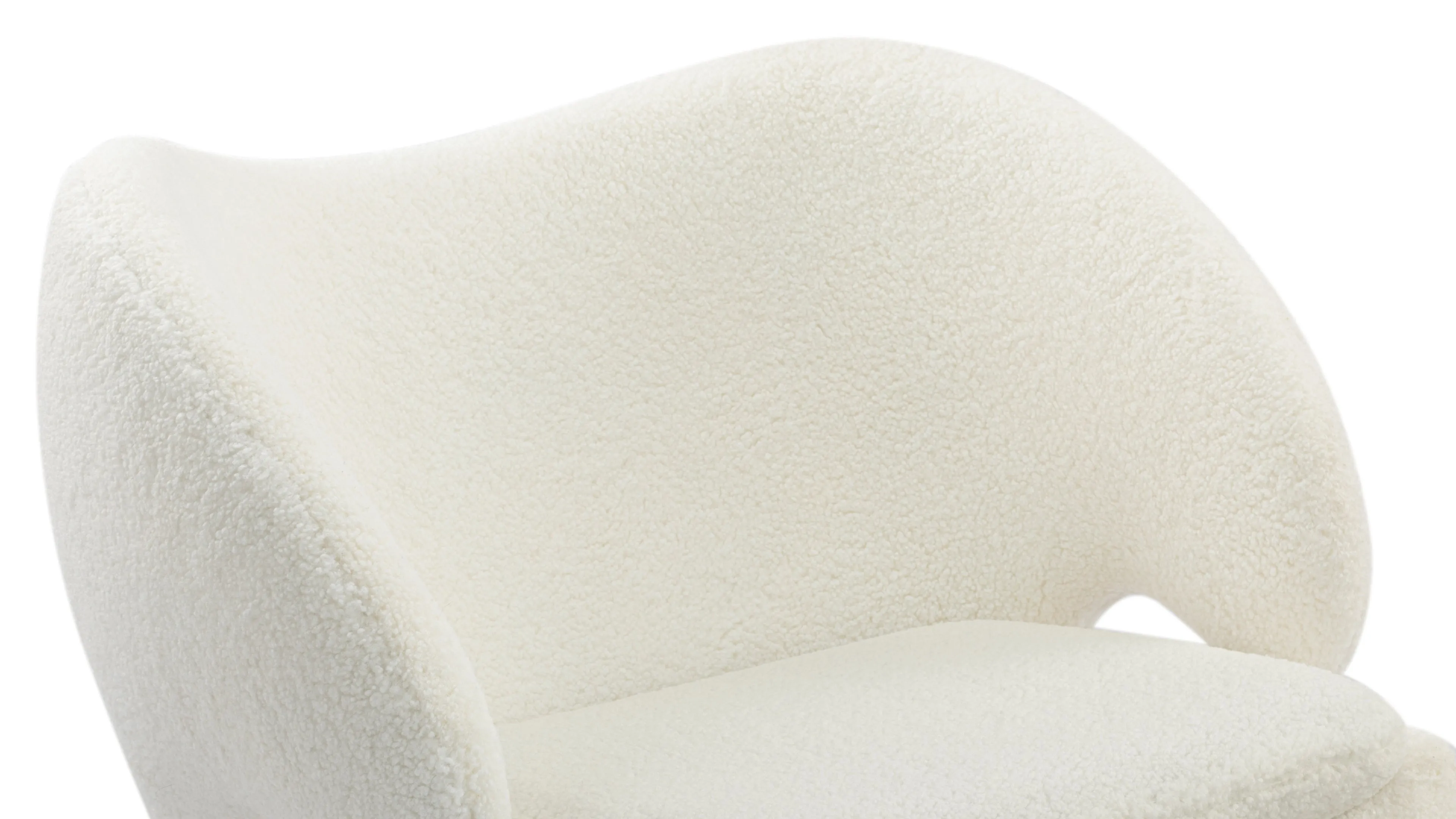 Pelican - Pelican  Lounge Chair, White Sherpa