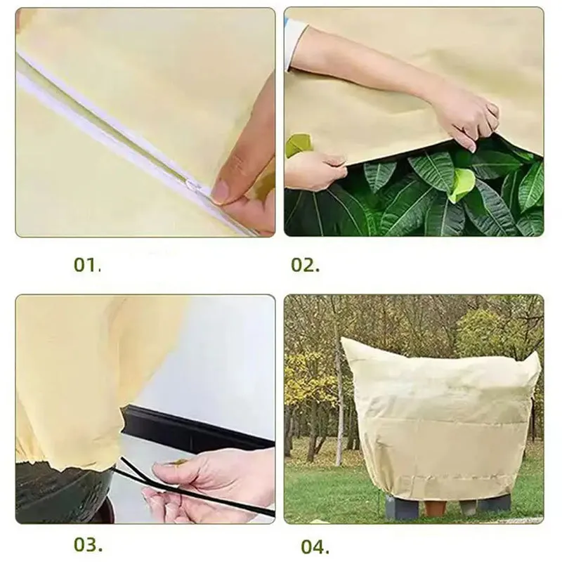 Plant Thickened Drawstring Bag Freeze Protection Covers49% OFF