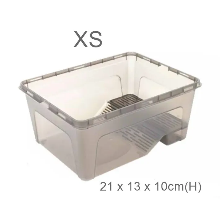 Plastic Turtle Tank w/platform Black