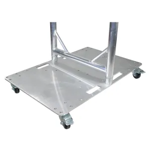 ProX XT-BP2430W 24 x 30 in. Module Base Plate with Locking Casters for ProX XT-GRU Rapid Grid Modular System | Black Finish