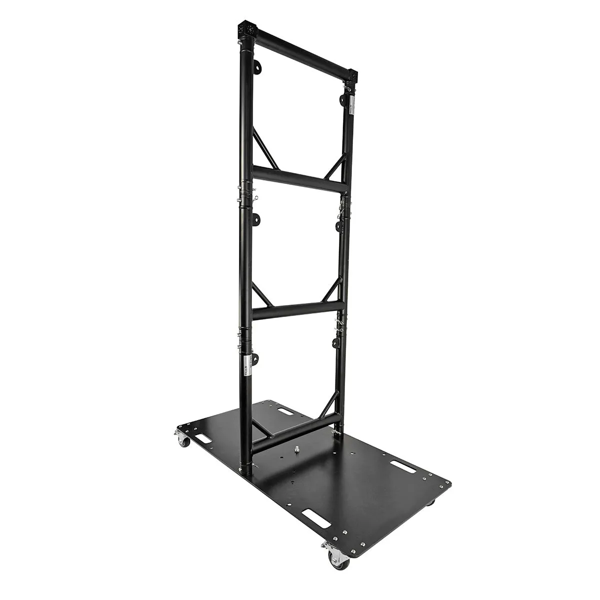 ProX XT-GRU-PKGX3 BLK Truss Modular 3X Rapid U Grid Trio Package for Lighting - Moving Heads W-Rolling Aluminum Baseplate | Black Finish