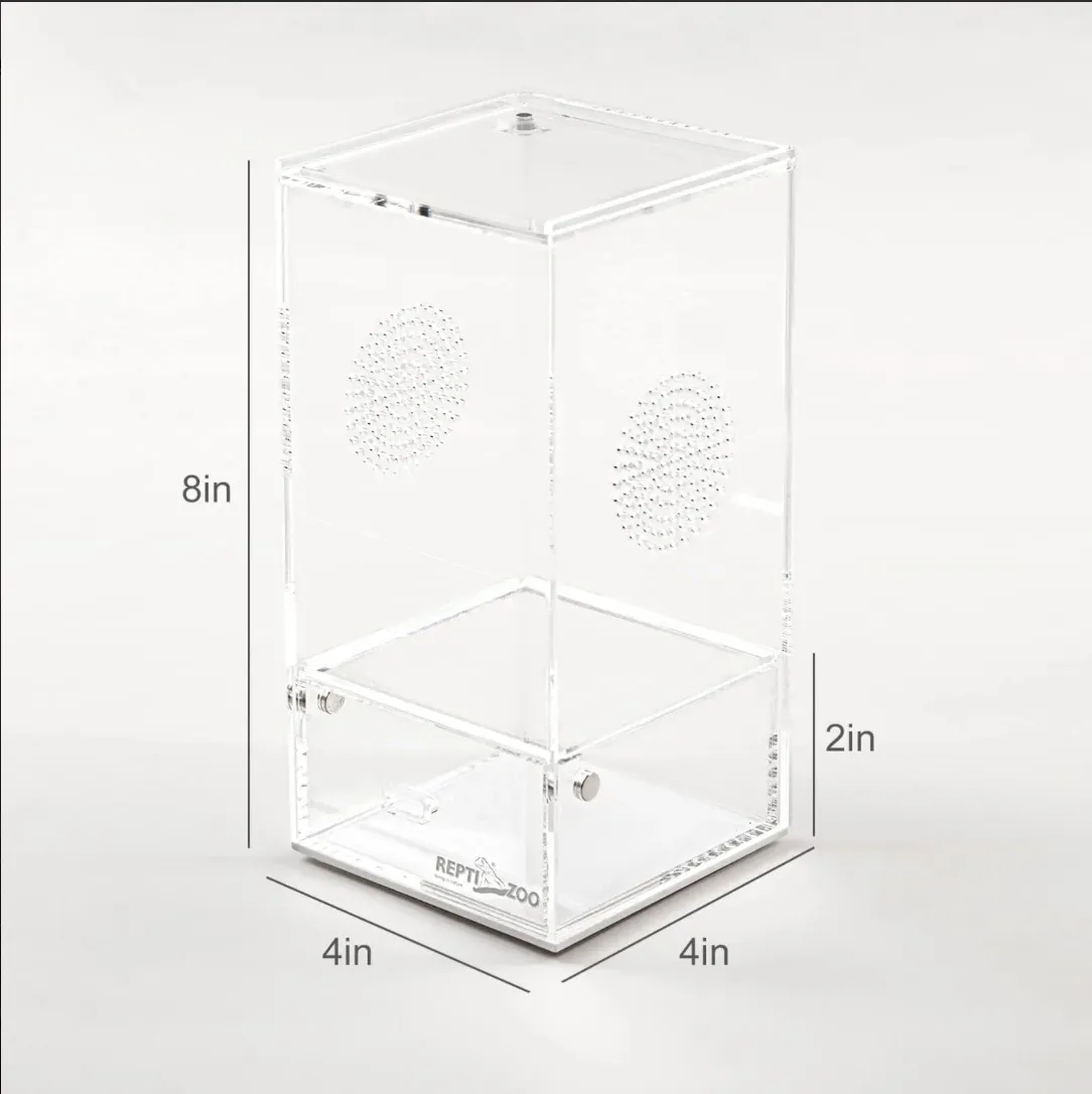 REPTIZOO Acrylic Breeding Enclosure ACR Series (Mantis Feeder)