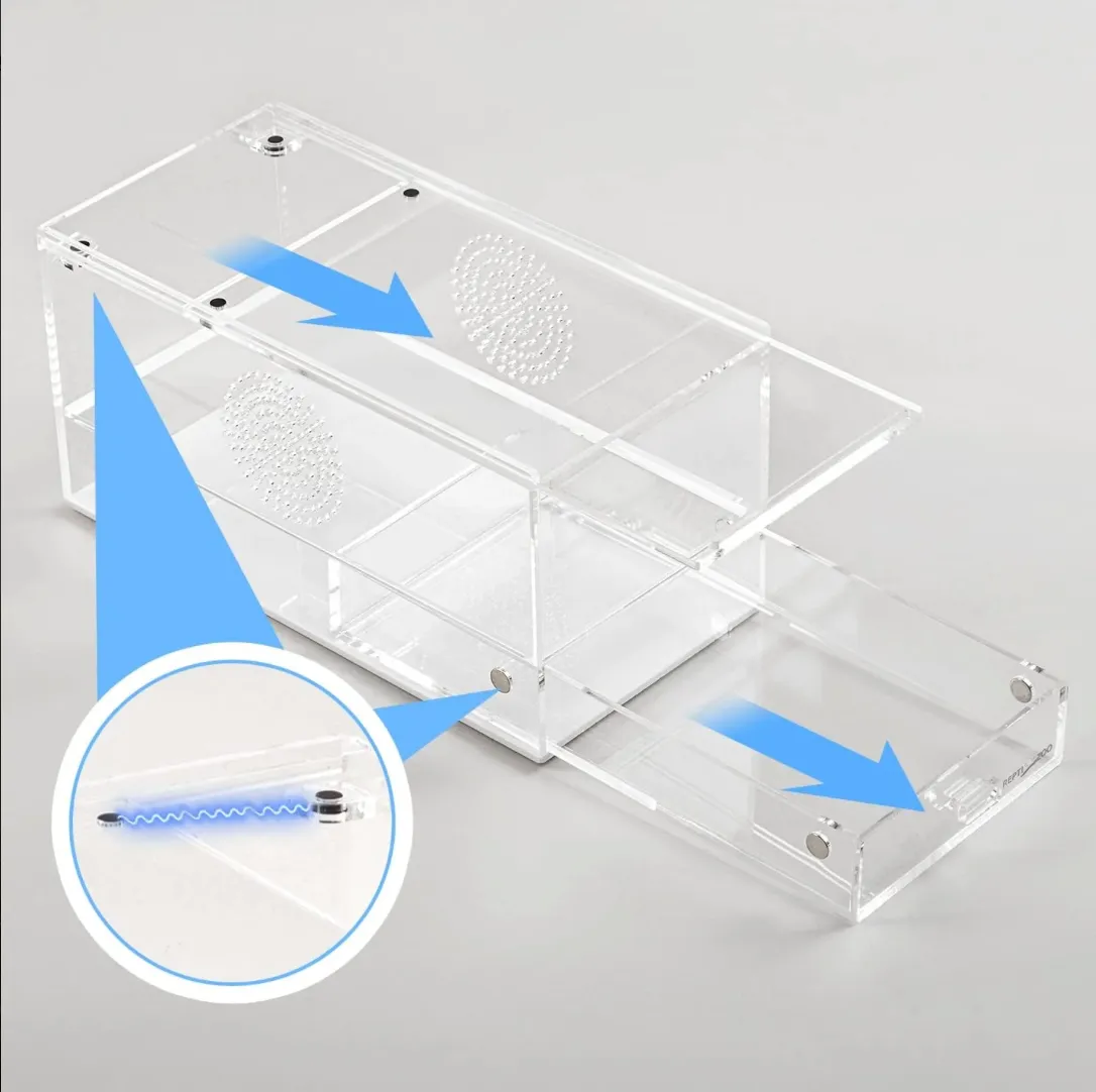 REPTIZOO Acrylic Breeding Enclosure ACR Series (Mantis Feeder)