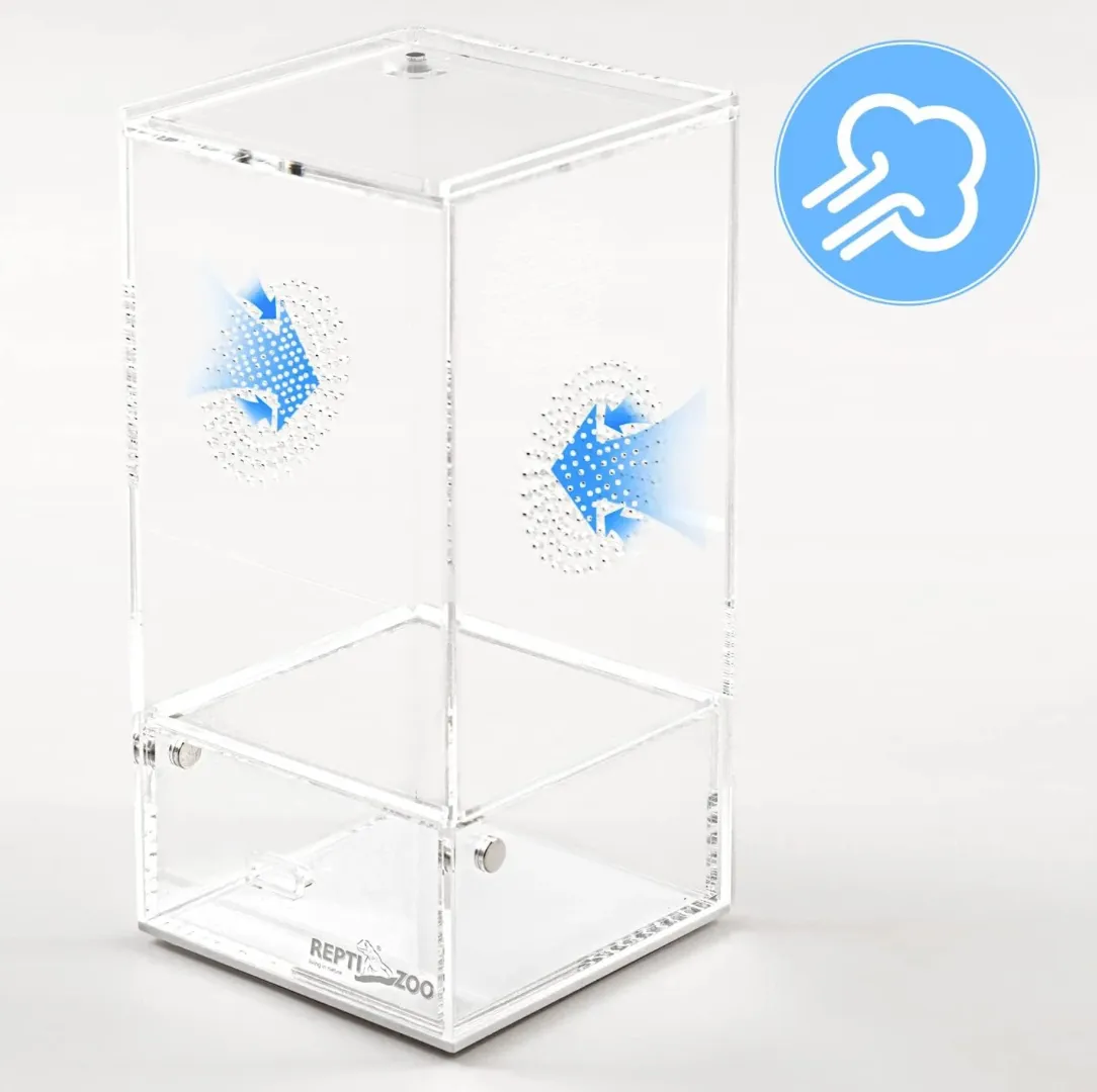 REPTIZOO Acrylic Breeding Enclosure ACR Series (Mantis Feeder)