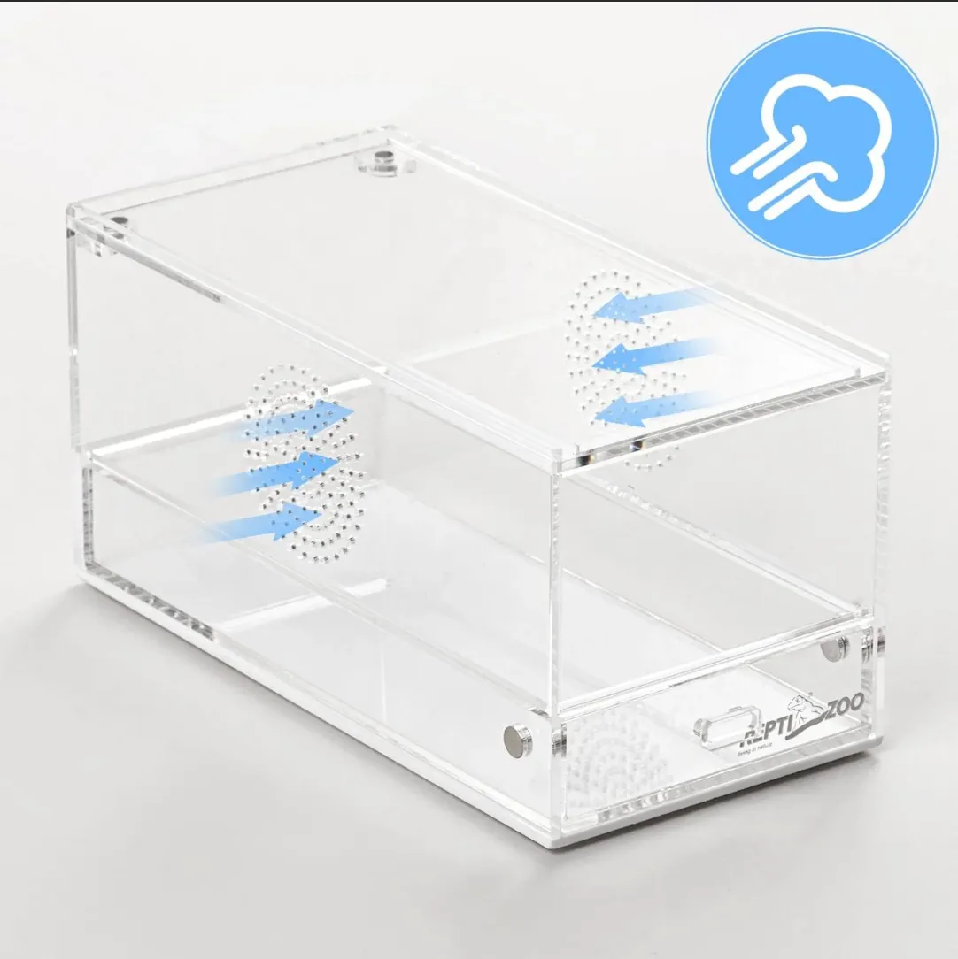REPTIZOO Acrylic Breeding Enclosure ACR Series (Mantis Feeder)