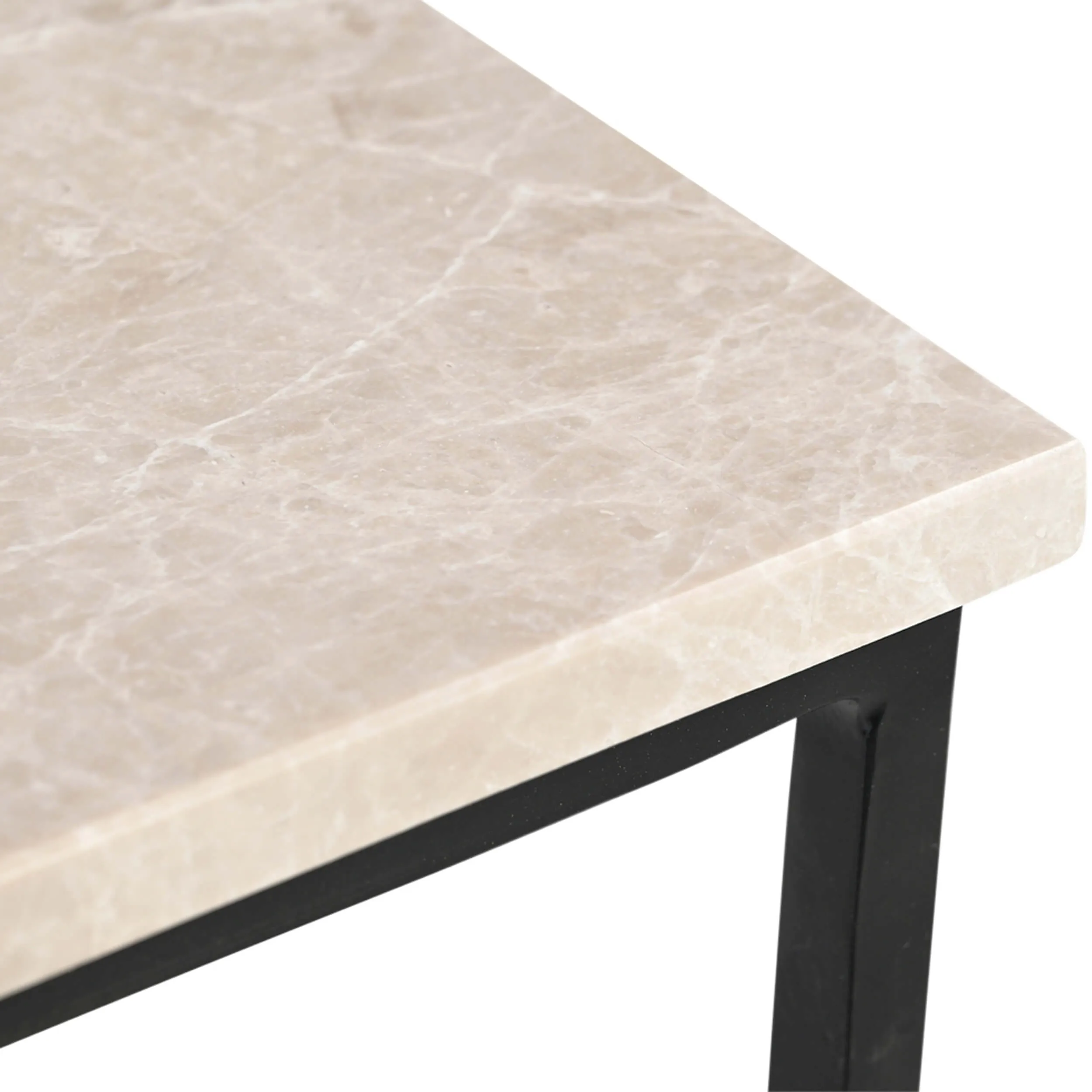 River Side Table, Botticino Marble