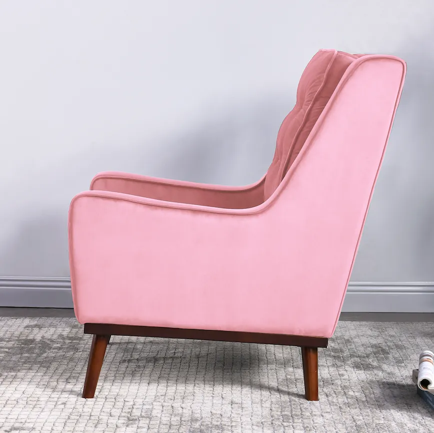 Rubeza Scott Armchair - Taffy Pink