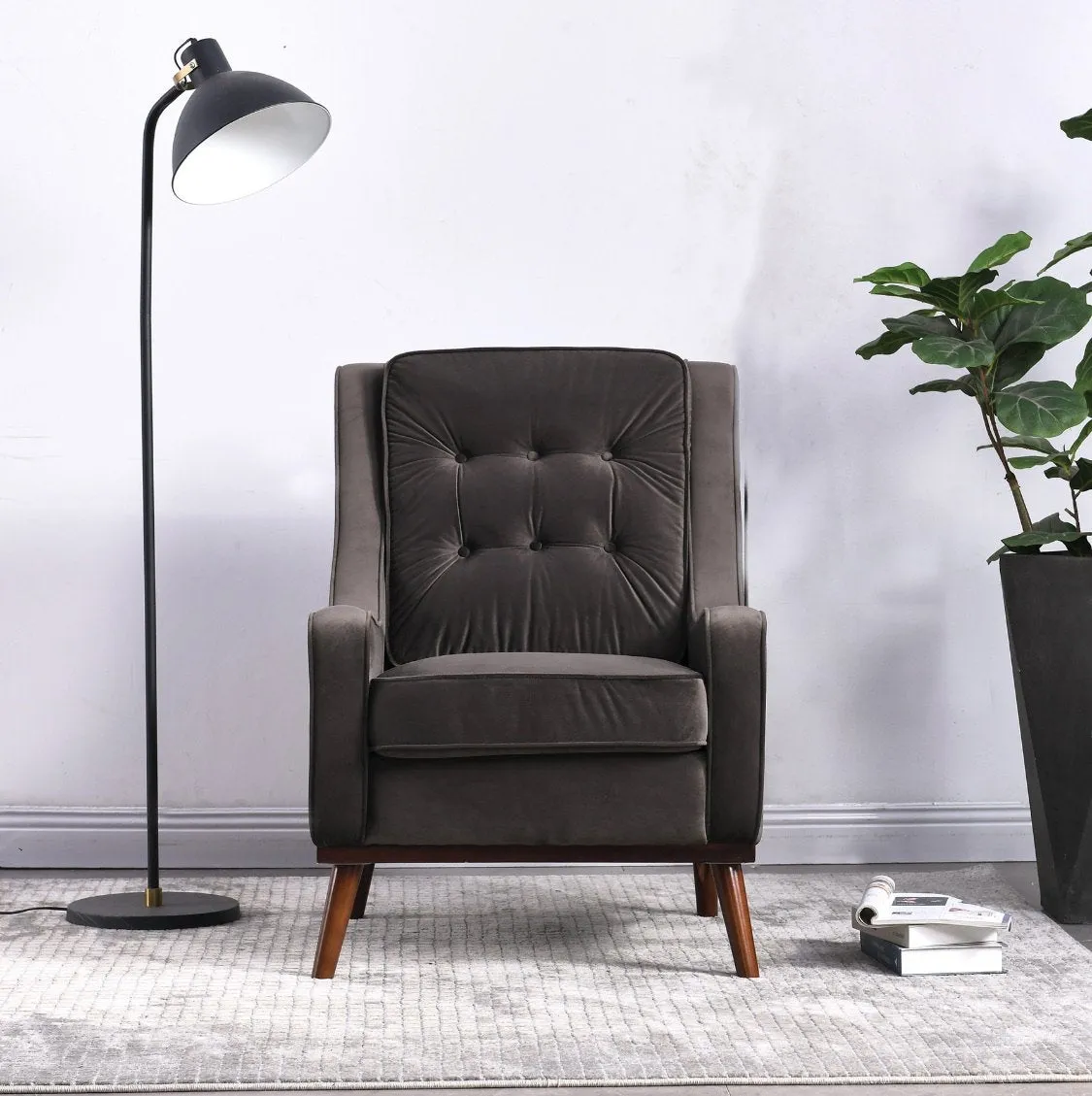 Rubeza Scott Collection Armchair - Iron Grey