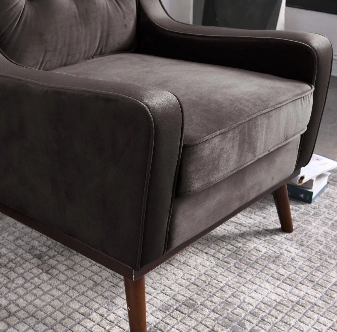 Rubeza Scott Collection Armchair - Iron Grey