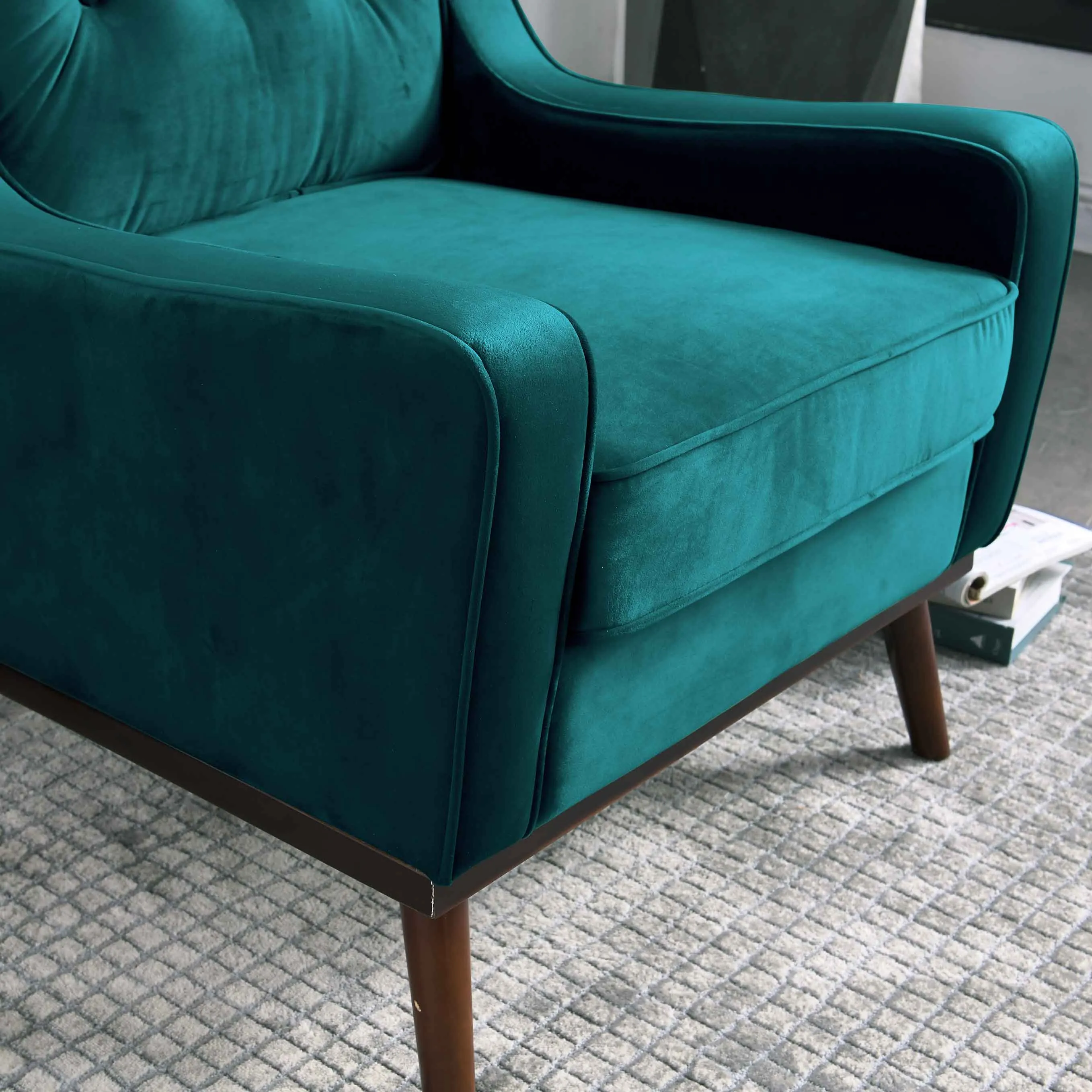Rubeza Scott Collection Armchair - Ocean Green