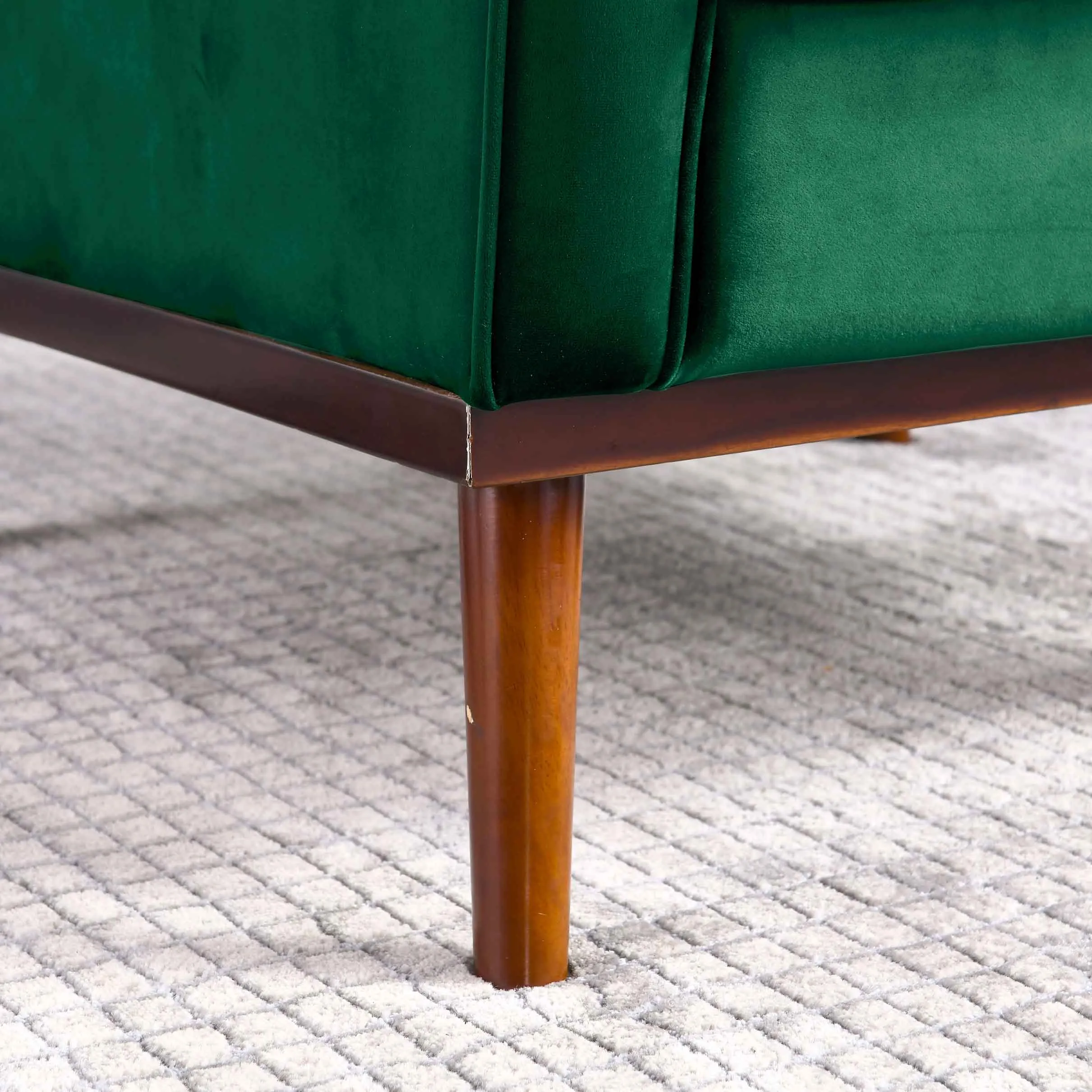 Rubeza Scott Collection Armchair - Super Emerald Green