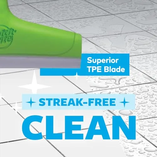 Scotch-Brite Bathroom Squeegee Plastic Wiper(30 cm)(Green)
