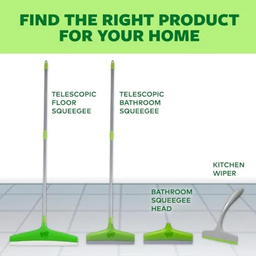 Scotch-Brite Bathroom Squeegee Plastic Wiper(30 cm)(Green)