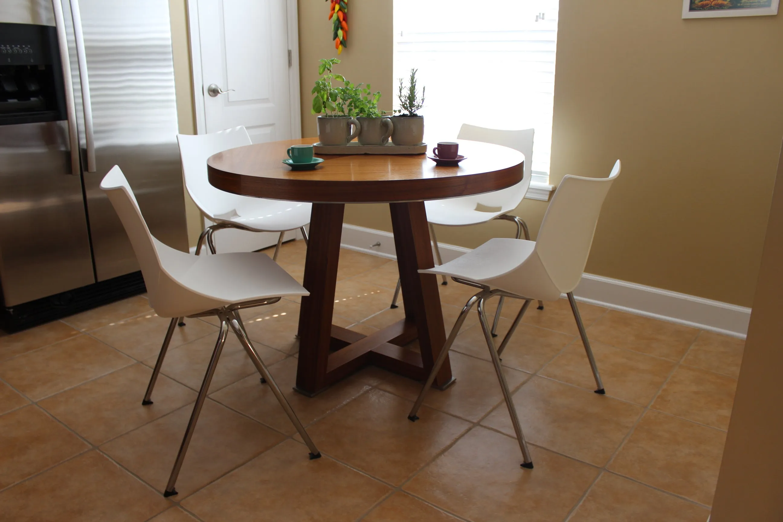 Shell Side or Dining Stackable Chair Plastic White (Set of 2) Set of 2 chairs for $59.95